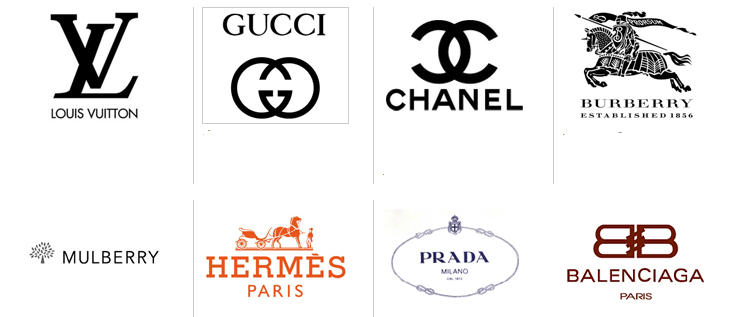 Логотипы брендов сумок